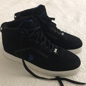 black polo high top shoes